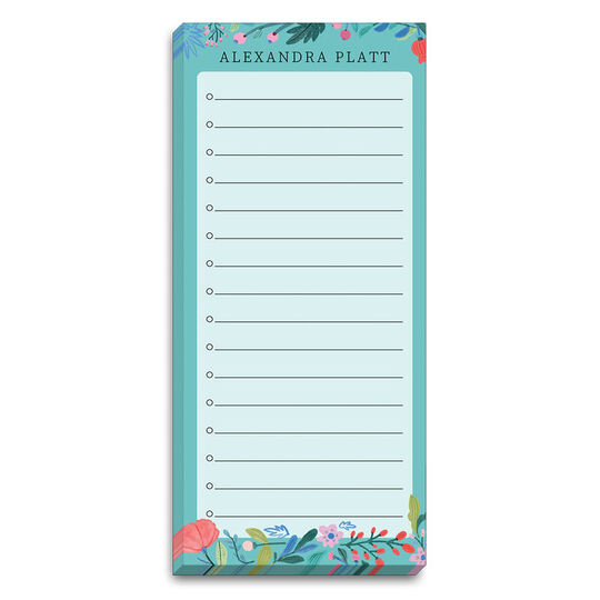 Bright Blooms List Notepads